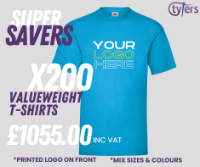 Super Savers Printed Tee's 200